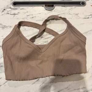Years of Ours tan sports bra